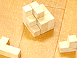 木製キューブパズル